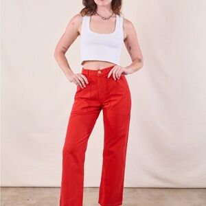 Big Bud Press Red Wide Leg Pants